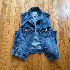 Old Navy Blue Denim Vest